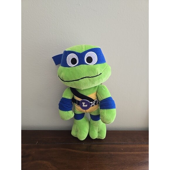 TMNT Teenage Mutant Ninja Turtles Leonardo Plush Mutant Mayhem 8" 2023 - Picture 1 of 5